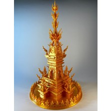 Chiang Rai Saat Kulesi Tayland Minyatürü Büyük Boy