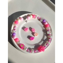 Amabel Jewelerys Hello Kitty ve Kalp Figürlü Kedi Köpek Kolyesi