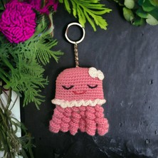 Paris Organik Sevimli Pembe Amigurumi Ahtapot