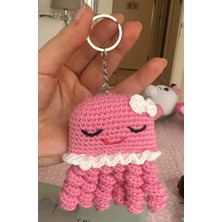 Paris Organik Sevimli Pembe Amigurumi Ahtapot