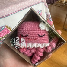 Paris Organik Sevimli Pembe Amigurumi Ahtapot