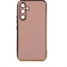 Megafox Teknoloji Samsung Galaxy M14 Uyumlu Kılıf Bark Kapak, Rose Gold