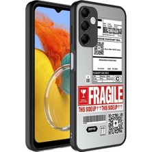 Megafox Teknoloji Samsung Galaxy M14 Uyumlu Kılıf Aynalı Desenli Kamera Korumalı Parlak Mirror Kapak, Fragile