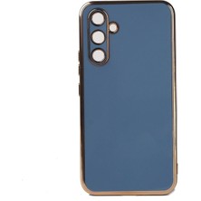 Megafox Teknoloji Samsung Galaxy M14 Uyumlu Kılıf Bark Kapak, Mavi Açık