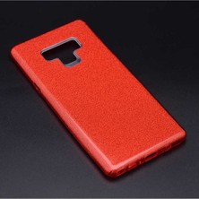 Megafox Teknoloji Samsung Galaxy Note 9 Uyumlu Kılıf Shining Silikon, Kırmızı