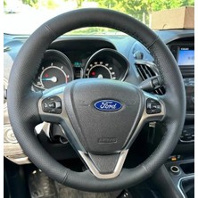 İmza Ford Fiesta Araca Özel Deri Direksiyon Kılıfı-Plastik Derisiz Tuşlu DİREKSİYON(2011-2015)