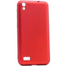 Megafox Teknoloji Vestel Venüs V3 5040 Uyumlu Kılıf Premier Silikon Kapak, Kırmızı