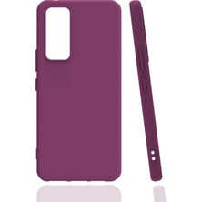 Megafox Teknoloji Vivo Y70 Uyumlu Kılıf Biye Silikon, Mor