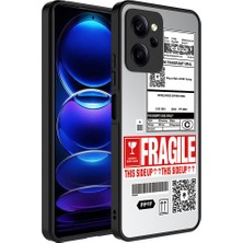 Megafox Teknoloji Xiaomi Poco X5 Pro Uyumlu Kılıf Aynalı Desenli Kamera Korumalı Parlak Mirror Kapak, Fragile