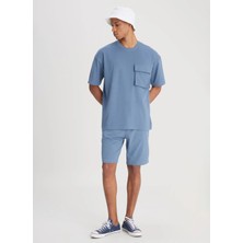 Lee Regular Fit Indigo Erkek Sweat Şort L241671TF