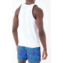 Miami Beach Dijital Baskılı Nefes Alan Clima Control Kumaş Erkek Askılı Plaj T-Shirt Atlet - Mb0387