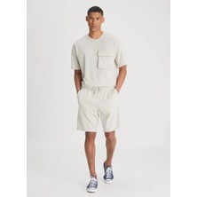 Lee Regular Fit Gri Erkek Sweat Şort L241671035 Sweat Short