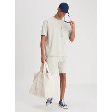 Lee Regular Fit Gri Erkek Sweat Şort L241671035 Sweat Short