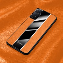 Zebana Xiaomi Redmi Note 11 4g Uyumlu Kılıf Zebana Premium Deri Kılıf Turuncu