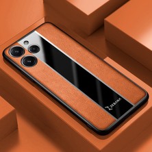 Zebana Xiaomi Redmi 12 Uyumlu Kılıf Zebana Premium Deri Kılıf Kahverengi