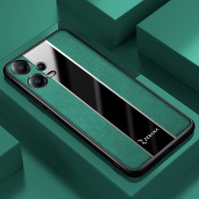 Zebana Xiaomi Poco X5 5g Uyumlu Kılıf Zebana Premium Deri Kılıf Yeşil