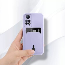 Zebana Xiaomi Redmi Note 11 4g Uyumlu Kılıf Zebana Kartlıklı Sweet Yumuşak Silikon Kılıf Lila