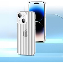 Zebana Apple iPhone 15 Uyumlu Kılıf Zebana Bumper Silikon Kılıf (Kamera Lens Korumalı) Şeffaf