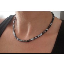 Atelier Çağla Siyah Doğal Hematit Kolye