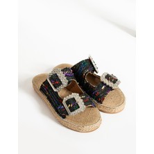 Yula Fashion Shoes Siyah-Multi-Tokalı-37