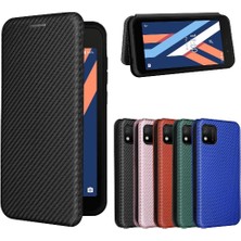 Bdt Shop Wıko Y52 Için Kart Tutucu Kickstand Deri Folio Flip Case ile Kılıf (Yurt Dışından)