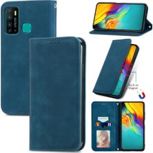 Bdt Shop Infinix Sıcak 9 Fermuar Cüzdan Kordon Deri Çanta Basit Iş Için Kılıf (Yurt Dışından)