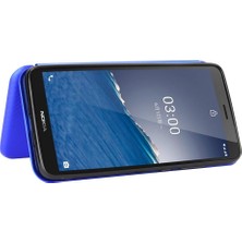 Bdt Shop Kart Tutucu Kickstand Deri Folio Flip Case ile Nokia C3 Için Kılıf (Yurt Dışından)