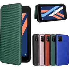 Bdt Shop Wıko Y52 Için Kart Tutucu Kickstand Deri Folio Flip Case ile Kılıf (Yurt Dışından)