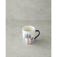 English Home Love Adore New Bone China Kupa Pembe - Mavi