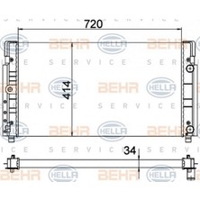 Behr Radyatör A3-Golf V-Jetta Iiii-Scirocco-Touran 1.4tsi-1.9td-2.0tsi (Ac+) (OTOM)(650X451X34) 18051