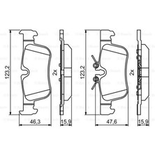 Fren Balatasi Arka Bmw F45 F48 F39 Mini F60 F54 18051