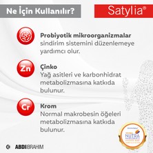 Satylia Probiyotik Çinko ve Krom İçeren Takviye Edici Gıda 60 Kapsül – Abdi İbrahim