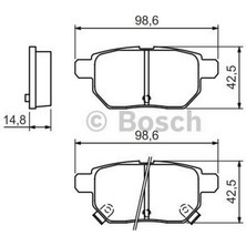 Bosch Fren Balatasi Arka [ Toyota Corolla , Auris E.no 0 986 Tb3 071 ] 18051