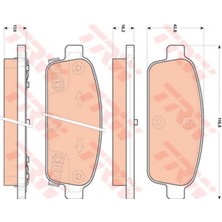Fren Balatasi Arka [ Chevrolet Cruze , Opel Astra J 1.3 Cdti / 1.4 / 1.4 Turbo / 1.6 / 1.6 Turbo / 1.7 Cdti / 2.0 Cdti 12/2009- , Zafira (P12) 1.4 / 1.8 / 2.0 Cdti 10/2011- ] 18051