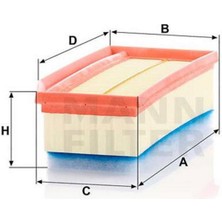 Hava Filtresi Clio Iv-Dacia Logan-Sandero-Dukker 0.9 Tce-1.2 Tce-1.5 Dci 2012 C27029 18051