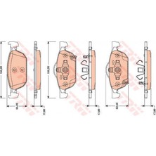 TRW Ön Balata Accord Sedan 2.4 08 Accord Ix 2.0i-2.4i-2.2i-Dtec 08 Mek.şanz 18051
