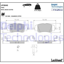 Delphi Fren Balatasi Citroen C4-C4 X-Peugeot 2008-208 06/2019 18051
