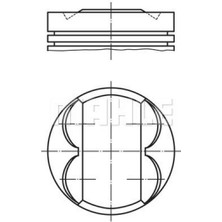 Mahle Piston Segman 73.40MM 0.50 Corsa D-E-Aveo 1.2 16V Euro5 A12XER-XEL-B12XEL 63 Kw 86PS 18051