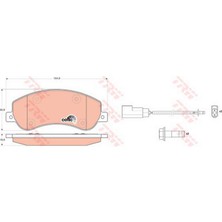 Ön Balata Vw Amarok 2.0 10 Transit V184- V347 2.2 2.4 3.2 Tdci 07.06 11 Fişli 18051