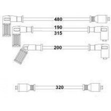 HELLUX Buji Bobin Kablosu Dkş S-Sl-Slx-Uno-Tmpr-Tipo 1.4-1.6 8V Uzunlama Motor 18051