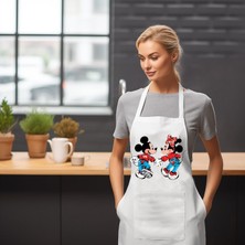 Sister Home Design Mickey - Minnie Aşk Temalı Önlük Çok Amaçlı Kullanıma Uygun Önlük