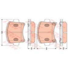 Fren Balatasi Arka Opel Insignia A 1.6-1.8 08-17, 2.0 T 08-17 18051