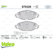 Valeo Ön Balata Golf7-A3-Leon-Tiguan-Passat-Octavia-Superb 12 18051