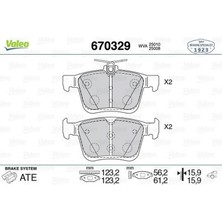 Arka Balata Vw Golf Vii 2014 Touran T-Roc 2018 Audi A3 2014 2020 Q2 2016 Tt 2018 Seat Ateca 2016 Leon 2014-2020 Skoda Super B 2015 Karoq 2016 18051