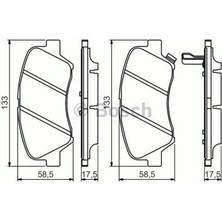 Ön Balata Hyundai Accent Blue 1.4 1.6crdi 11 Rio 1.1 1.25 1.4 Cvvt 1.4crdi 12 0986TB3160 18051