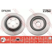 Arka Fren Aynasi Jaguar Xf 2008-2015 Xj 94-2015 Xjs Xk 96-2014 Stype 99-07 Cap 326MM 18051