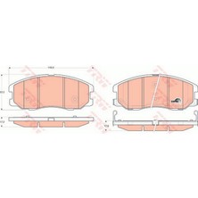 Ön Balata Antara 2.4-3.2 V6-2.0 Cdti 2.2cdti 05/06 10 Captiva 2.0d 2.2d 2.4 3.0 3.2 06.06 11 18051