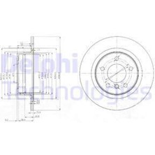 Delphi Fren Diski Arka Bmw E81 E87 E90 18051
