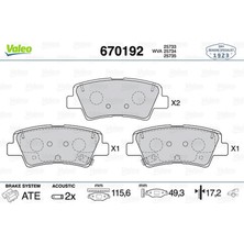 Arka Balata Fiat 500X 2014 2018 Jeep Renegade Suv 2014 2018 18051