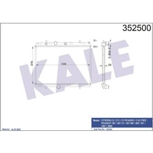 Kale Radyatör C3 02 C2 03 207 07 1.4-1.6 16V-1.6HDI Ac Mek Al/pl/brz 378X538X28 18051